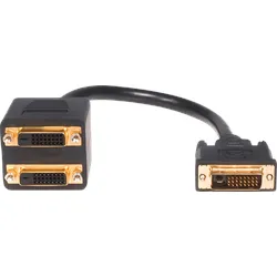 ST DVISPL1DD - Y-Kabel Monitor DVI-D auf 2x DVI-D 30 cm