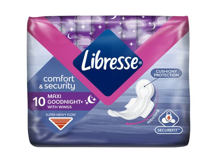 Libresse Maxi Goodnight Wing Maandverband 10 st