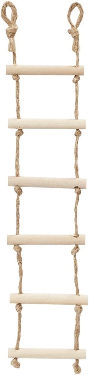 Handgemaakte Kabouterdeur Touwladder Miniatuur voor Diorama Decoratie - 15 x 45 cm