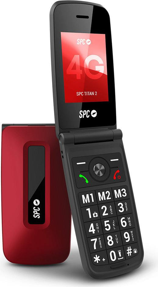 SPC Titan 2 mobiele telefoon, rood