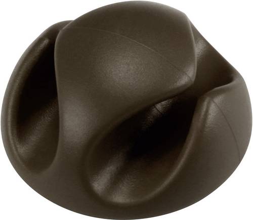 TRU COMPONENTS Kabelhalter selbstklebend 558356 Bündel-Ø-Bereich 8mm (max) Braun