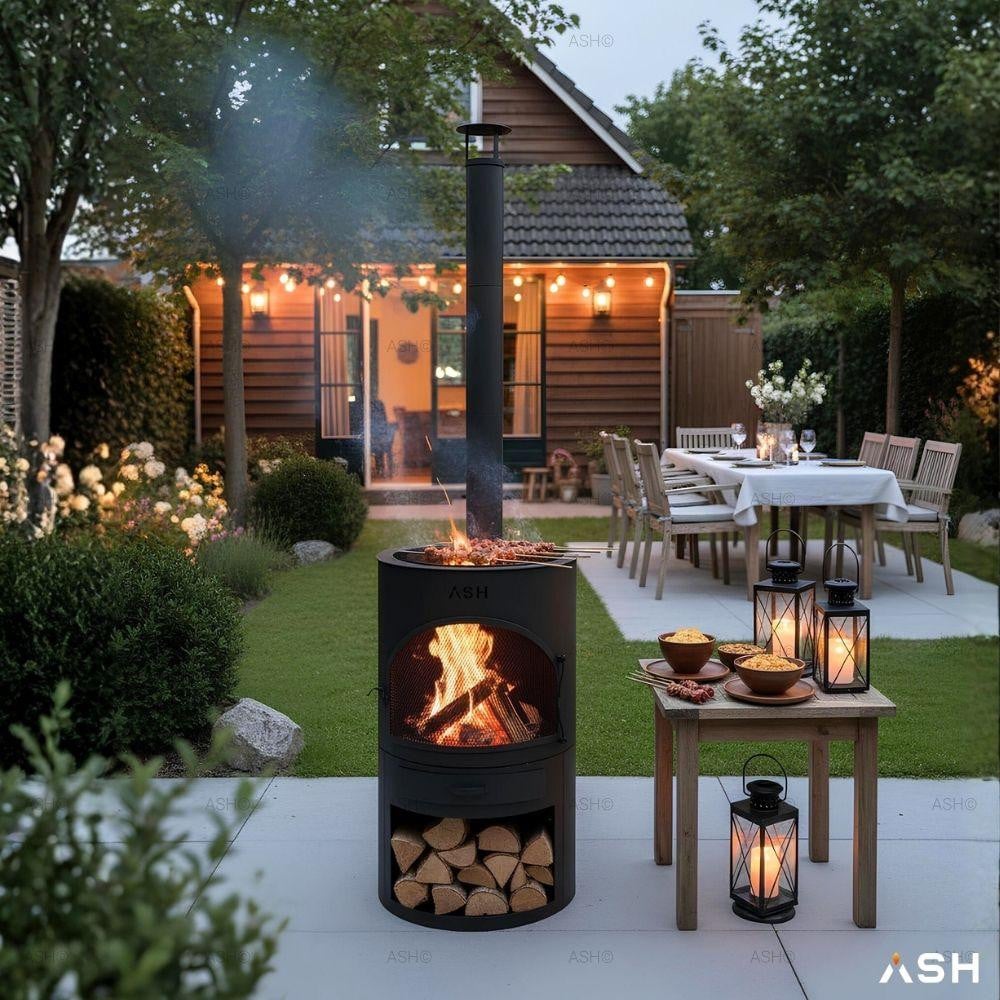 ASH Sunset Tuinhaard met BBQ