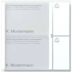 Mobotix, Klingel + Türsprechanlage, T24M-SEC-zbh. 2er-Klingeltasten-Modul-Siedle "SILVE (Kabelgebunden)