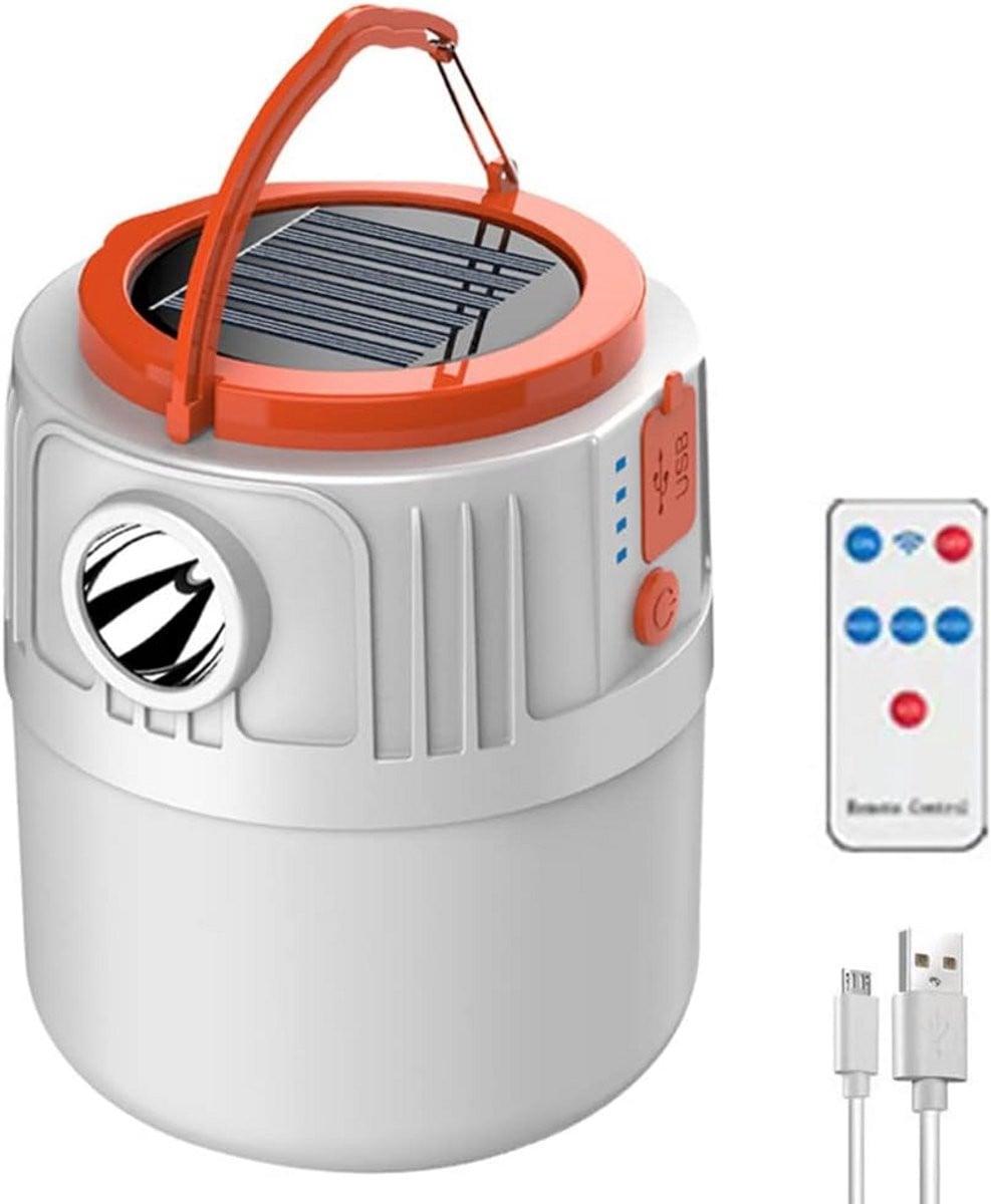 Oplaadbare Solar LED Camping Lantaarn met Afstandsbediening en Haak