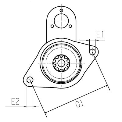 HC-CARGO Starter f032115311 für LISTER VW