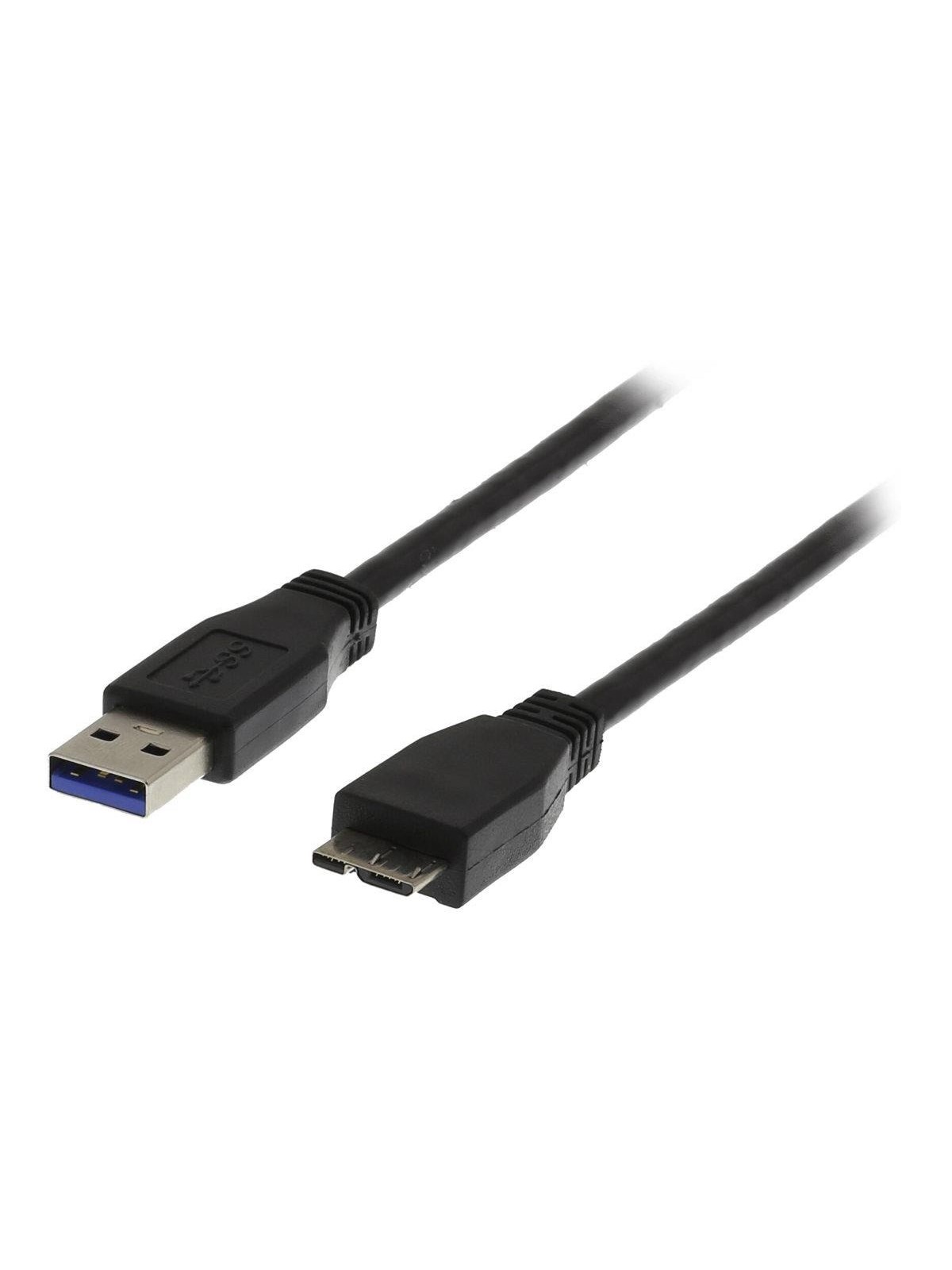 Deltaco USB3-010S - USB cable - Micro-USB Type B to USB Type A - 1 m
