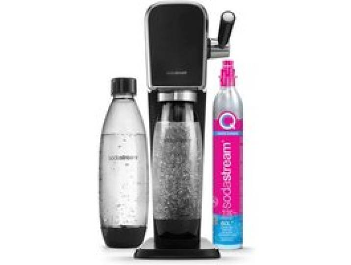 Machine à soda et eau pétillante SODASTREAM - ART Noire - 2 bouteilles compatible lave-vaiselle - 1 recharge de gaz 60L