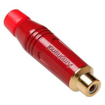 Amphenol RCA Connector Female in White (Winkeladapter) (ACJR-WHT)