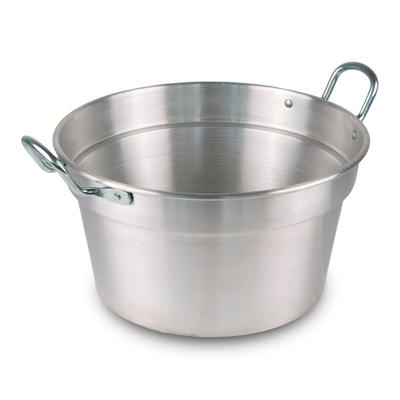 Mamù Weißer Aluminiumkessel mit Eisengriff, hergestellt in Italien, Ø 26 cm, ofenfest