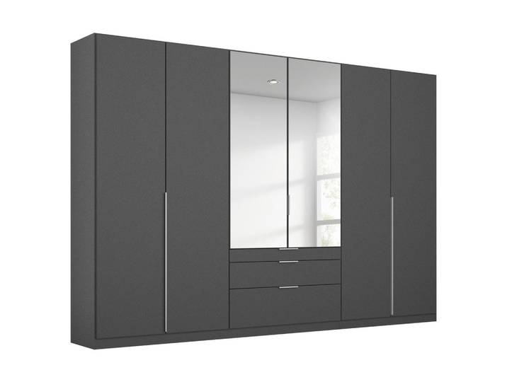 Drehtürenschrank 271cm Alabama, Grau