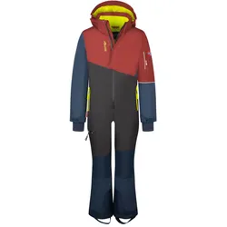 Trollkids Kinder Hallingdal Schneeanzug - 116 - carmin red/black/mystic blue