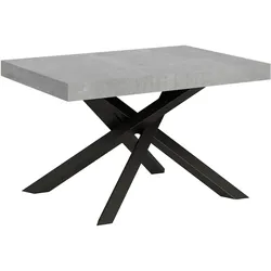 Itamoby Ausziehbarer Tisch 90x130/390 cm Volantis Cemento Anthrazit Gestell