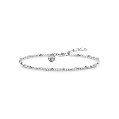 Armband THOMAS SABO "Karma Wheel, KA0007-001-21-L19V" Gr. 19, silber (silberfarben), Armbänder, Damen, 19, Silber 925 (Sterlingsilber), Armband