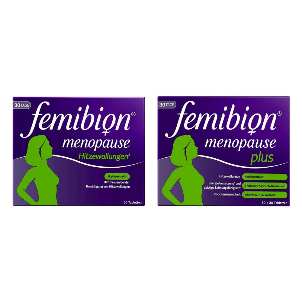 WICK Pharma - Zweigniederlassung der Procter & Gam Femibion Menopause Hitzewallungen + Menopause Plus 08104397