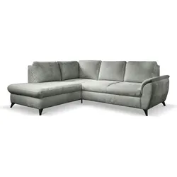 Ecksofa Geneva Stoff Steingrau