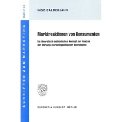 Marktreaktionen von Konsumenten., Fachbücher von Ingo Balderjahn