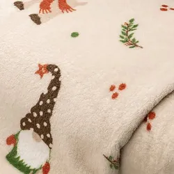 Wellness-Fleece "Wichtel", creme/rot