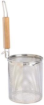 Helen's Asian Kitchen Deep Noodle Strainer, 18/8 Stainless Steel