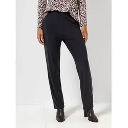 KIM & CO. Hose Kate, lange Form Deluxe Brazil Knit 2 Eingrifftaschen gerades Bein