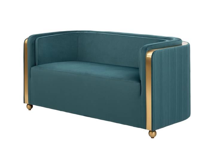 Ozman 2-Sitzer Sofa – Pfauenblau