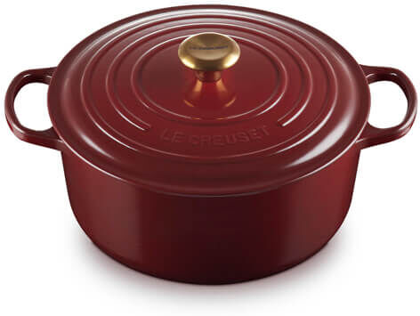 Le Creuset Signature Garnet Cast Iron 28cm Round Casserole