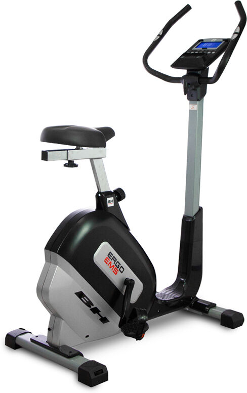 Bicicleta Estática Ergo EMS H678 BH Fitness: Quadro aberto para fácil acesso à máquina