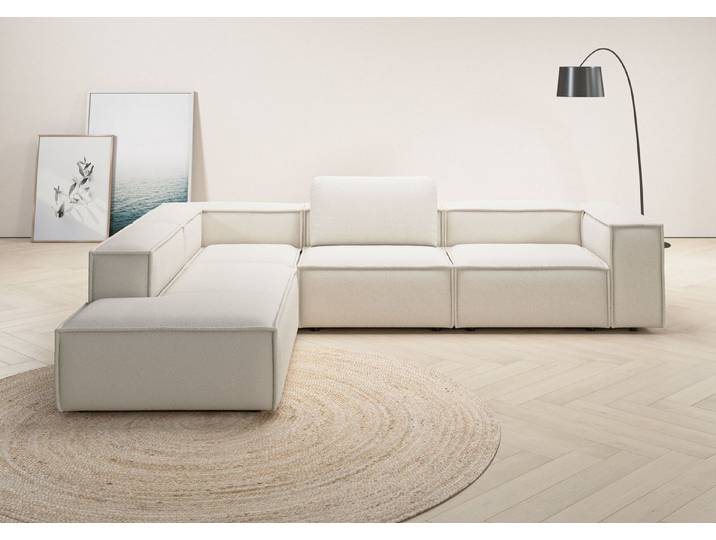 Home affaire Ecksofa Watertown luxuriöses Design & erstklassige Qualität, Japandi Design, Breite 311 cm