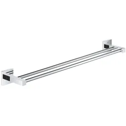 Grohe, Handtuchhalter + Handtuchhaken, Start Cube QuickFix Doppel-Badetuchhalter