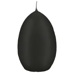 Wiedemann Kerzen Eikerzen Schwarz 60 x Ø 45 mm, 30 Stück
