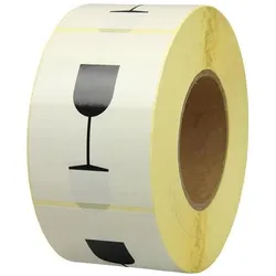 Transpak, Etiketten, Etiketten m.Anhängeöse Masse 65x130mm Qualität 190g/qm altweiss altweiss