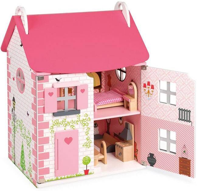 Janod Maison de Poupées Mademoiselle meublée
