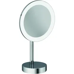 Kludi VELA R LED-Kosmetikspiegel 5899505F Vergrößerung 3-fach, freistehend, chrom