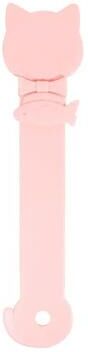 Uplift Essentials Ergonomic Cat Strip Squeeze Spoon For Mess Free Wet Treat Feeding pink
