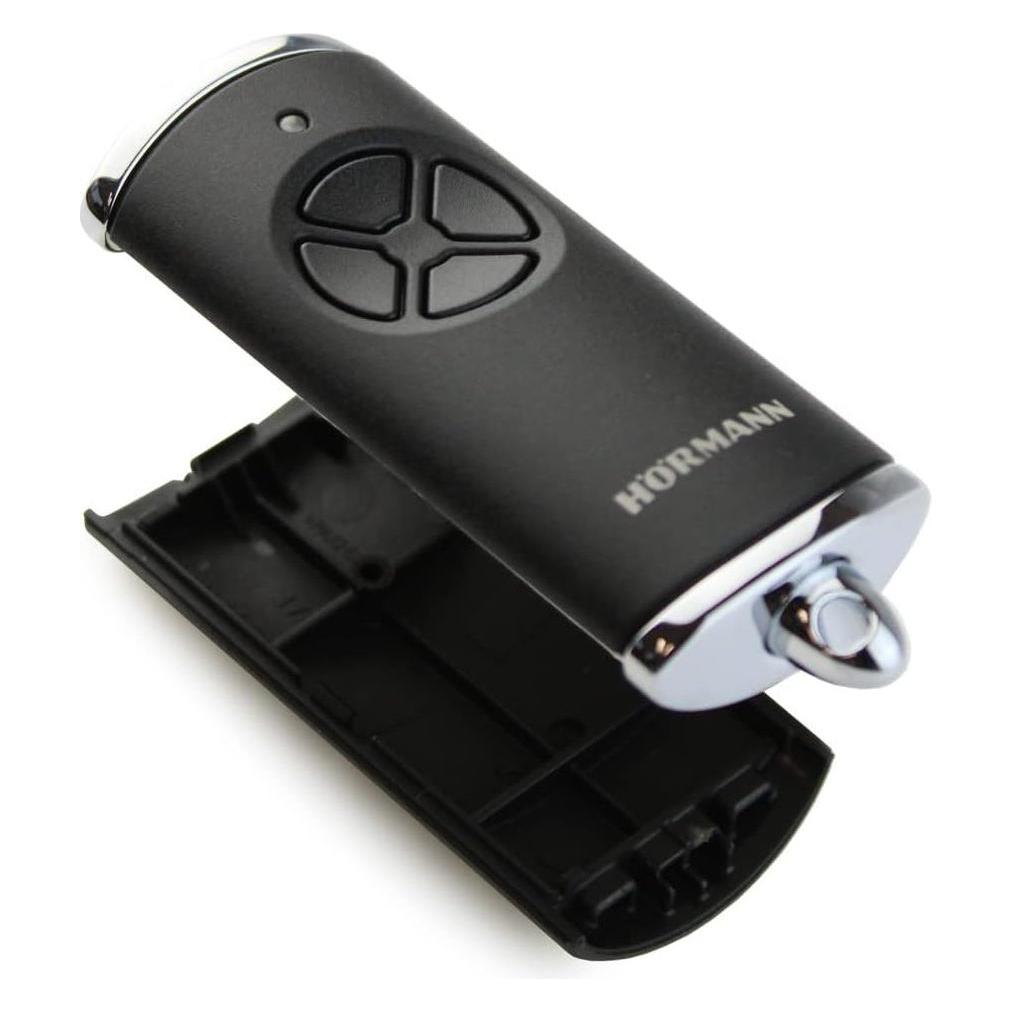 Hörmann Ersatz Gehäuse HSE 4 für Handsender 4-Tasten, schwarz/Chrom (HSE4 schwarz/chrom)
