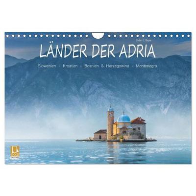 Länder der Adria (Wandkalender 2027 DIN A4 quer), CALVENDO Monatskalender