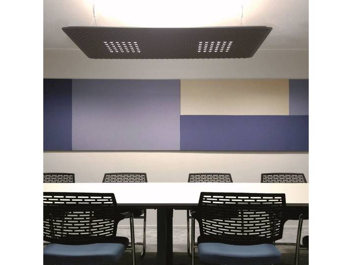 Eggboard Matrix Up/Down LED-Hängeleuchte, grau, 160 cm, 3.000 K - Artemide - Arbeitszimmer / Büro - Modern - Kunststoff - Einflammig