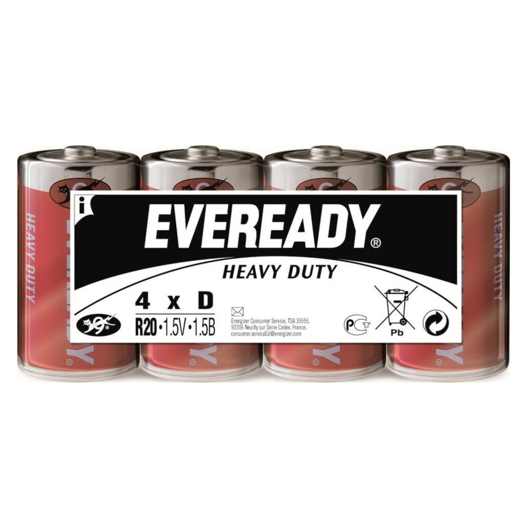 Energizer Eveready SHD Kohle-Zink Mono (D) Folienpack 4 Stück (4 Stk.) (E7638900370904)