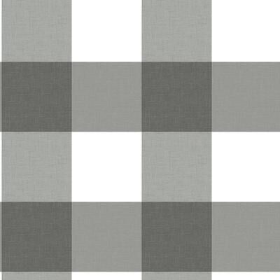 Chesapeake Amos Black Gingham Wallpaper - 20.5in x 396in x 0.025in
