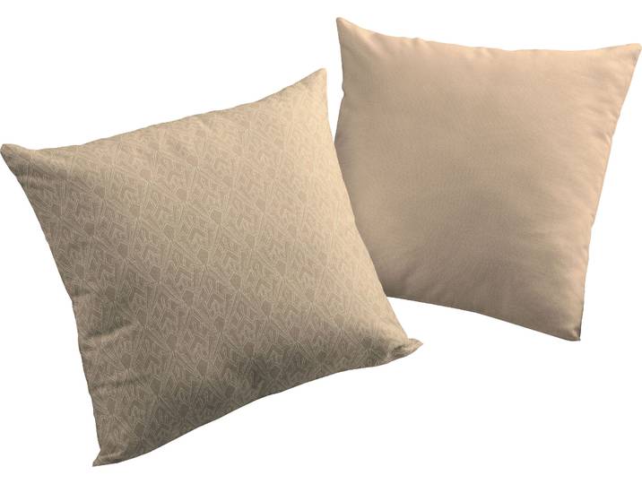 Dekokissen ADAM Urban Cactus , braun (hellbraun, gemustert), B:50cm L:50cm, Baumwolle, Dekokissen_Sitzkissen_Kissenhüllen, Dekokissen, zertifizierter Bio-Baumwolle, Wendekissenhülle ohne Füllung, 1 Stück