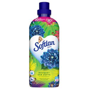 Softlan Weichspüler Ultra, Bouquet der Düfte, Tropische Frische, langanhaltender Duft, 650 ml, 31 WL