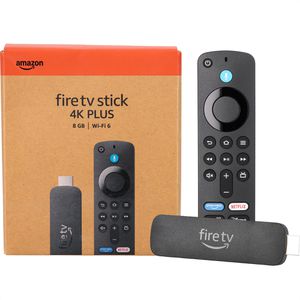Amazon Media-Player Fire TV Stick 4K Plus UHD (2025), HDMI, Wi-Fi 6, Bluetooth, 8 GB Speicher, kompatibel mit Alexa+