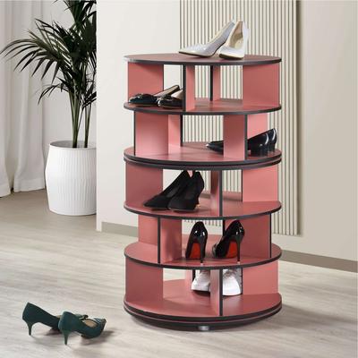 K&B Furniture 5-Tier Revolving Shoe Rack
