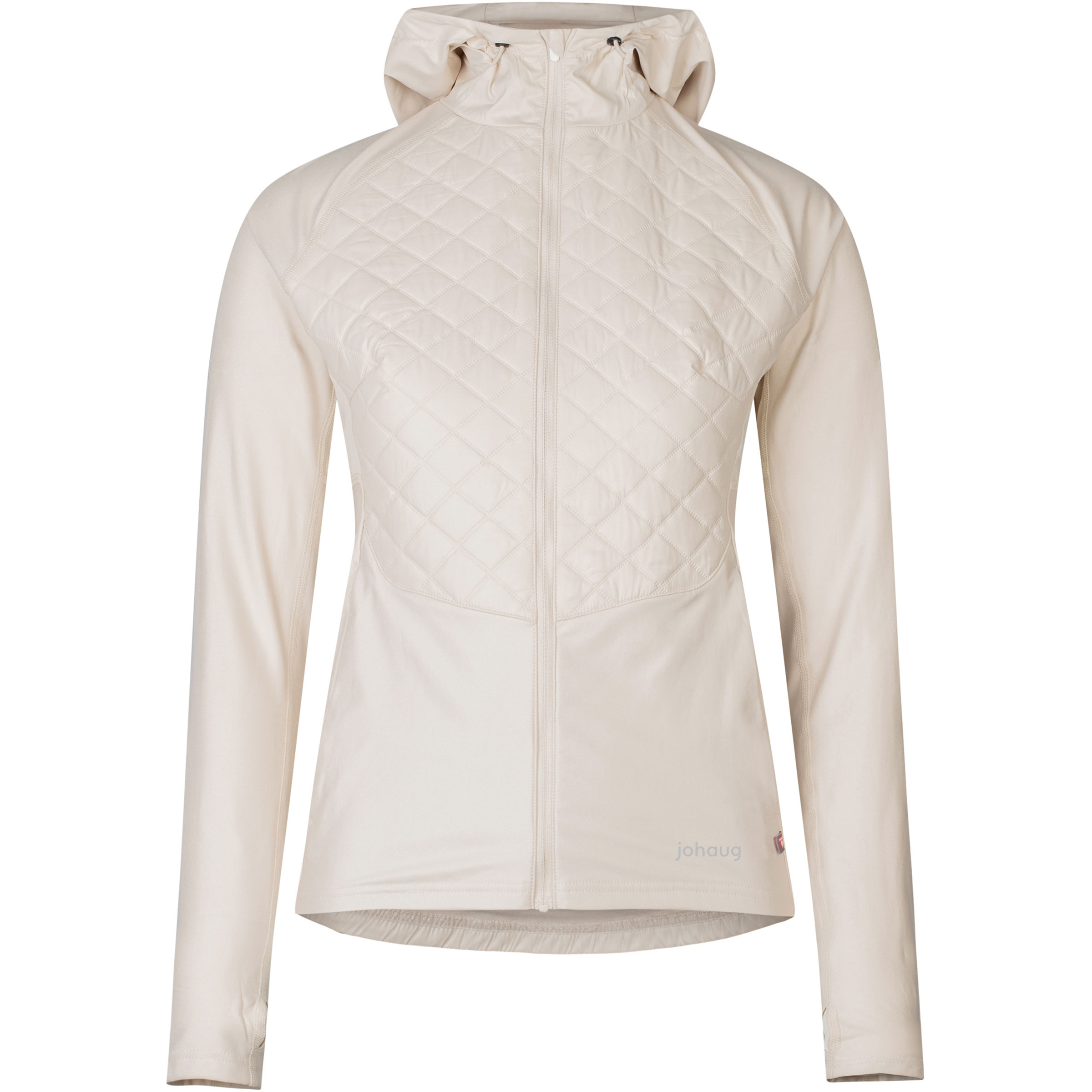 Johaug Advance Hybrid Damen Isolationsjacke weiss Größe M Trailrunning | Langlauf Klassik | Langlauf Skating Elastisch