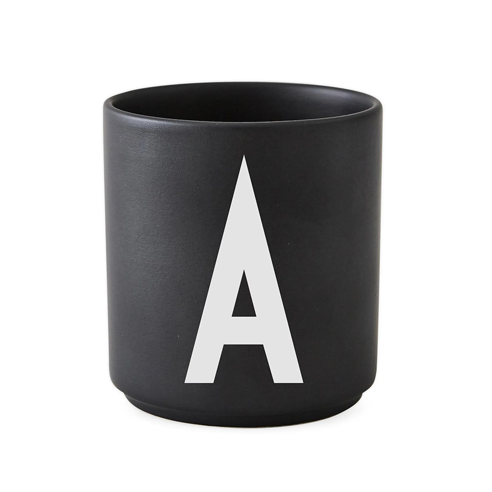 Design Letters Beker Zwart Letter A