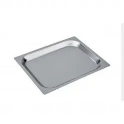 Edelstahlblech Gn 1/2 H 20 mm Flache Kante Cm 32,5 x 26,5 Gr 478