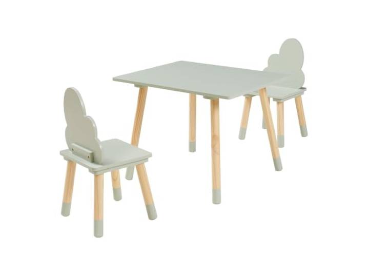 Hovle 03_0009450 Set Kindertisch und 2 Stühle, mintgrün