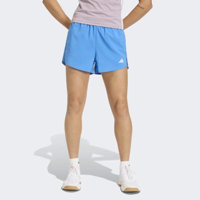 Shorts ADIDAS PERFORMANCE "WORKOUT ESSENTIALS-2-IN-1", Damen, Gr. XL, N-Gr, ray blau, normal, gr., Obermaterial: 100% Polyester, Hosen Shorts, für Fitness und sportliche Aktivitäten, mit climacool