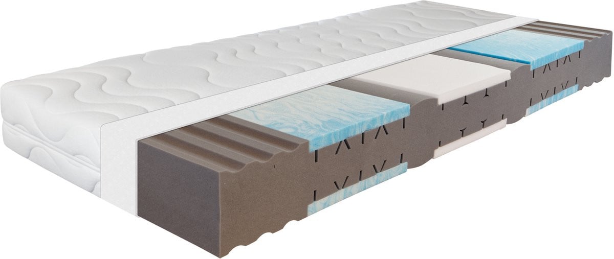 Sleepneo Matras 100x200 cm - 7 zones koudschuim - H2/H3 - Gemiddeld