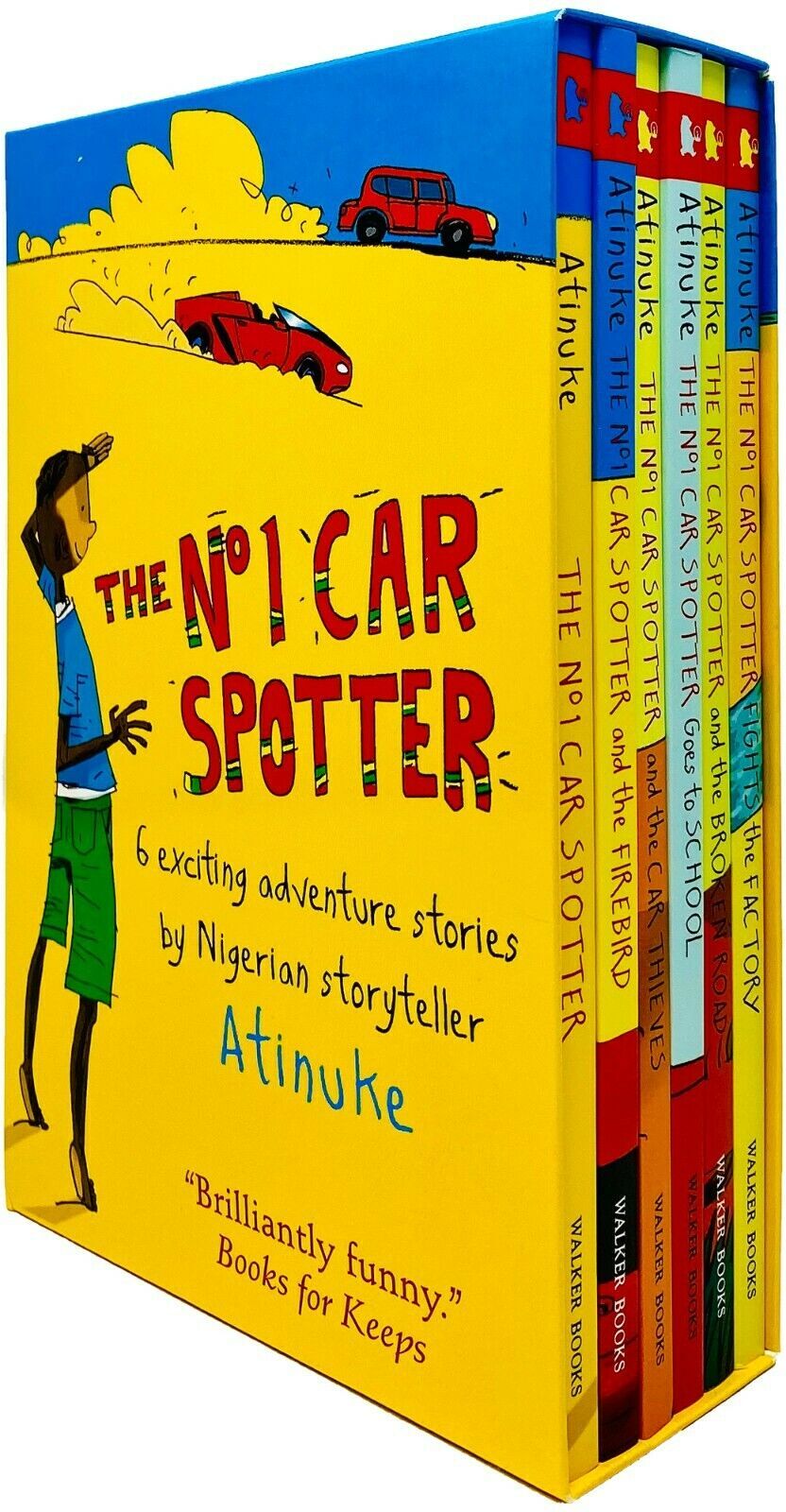 Walker Books The No. 1 Car Spotter Series 6 Books Collection Box Set by Atinuke