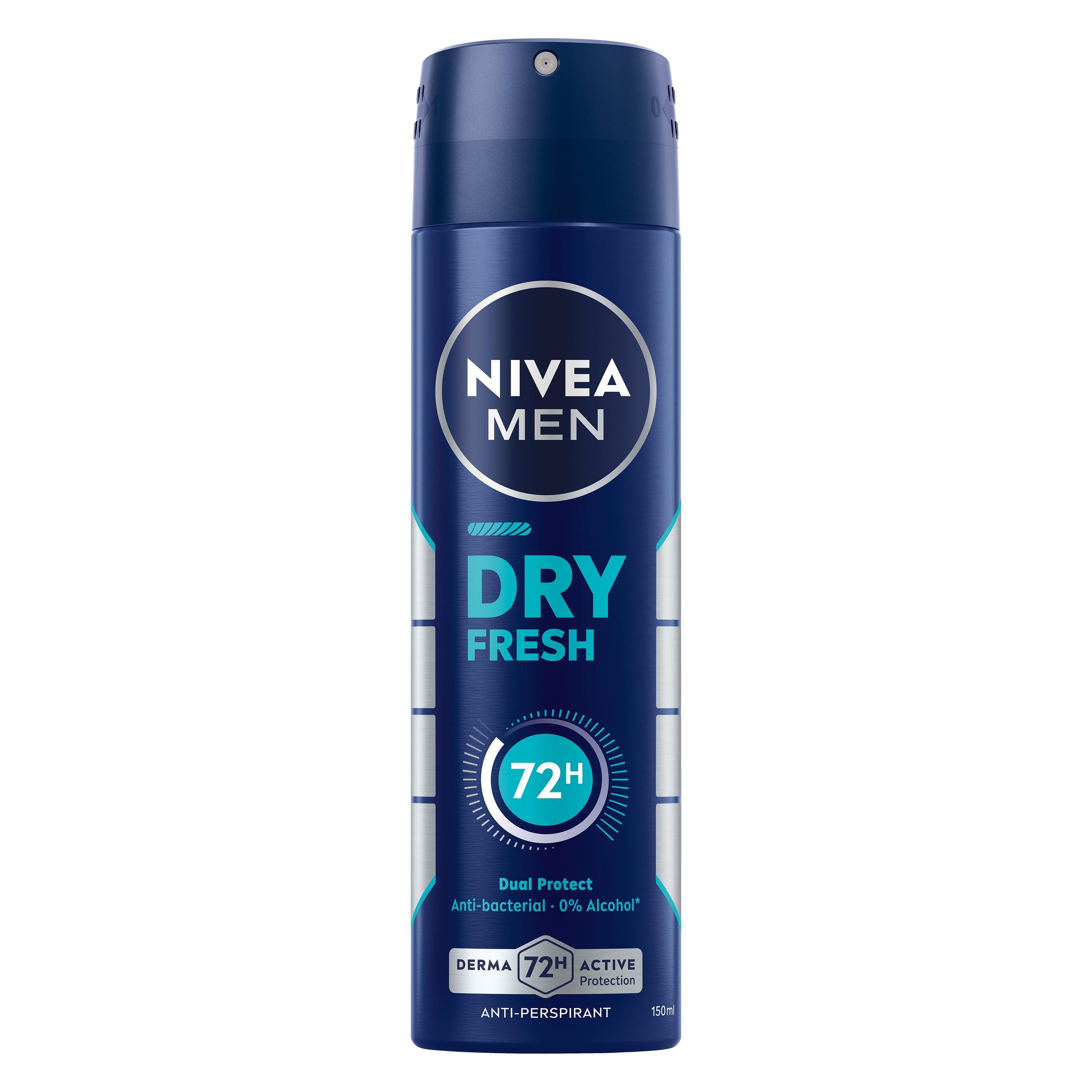 Nivea Dry Fresh Male Spray 150ml (Spray, 150 ml) (4006000104751)
